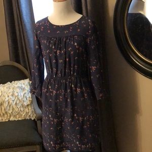 Madewell silk bird dress with pockets!!